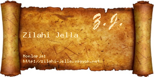 Zilahi Jella névjegykártya